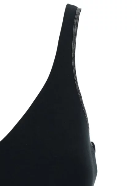 Top Brunello Cucinelli cu decolteu în V negru
