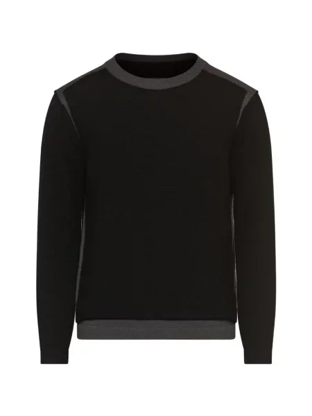 Pulover Mm6 Maison Margiela cu decolteu în U negru