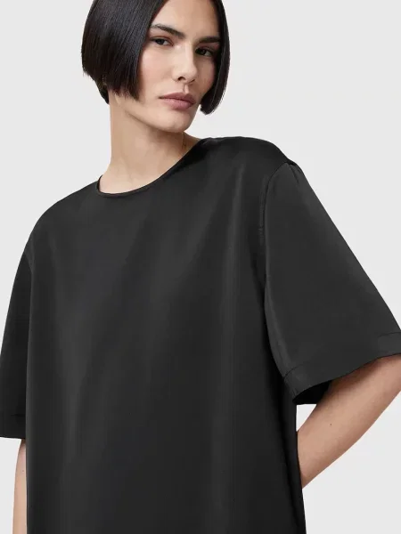 Блузка AllSaints AMELIE однотонна чорний