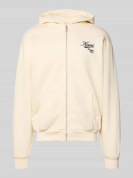 Bluza rozpinana o kroju oversized z wyhaftowanym logo Karl Kani biała