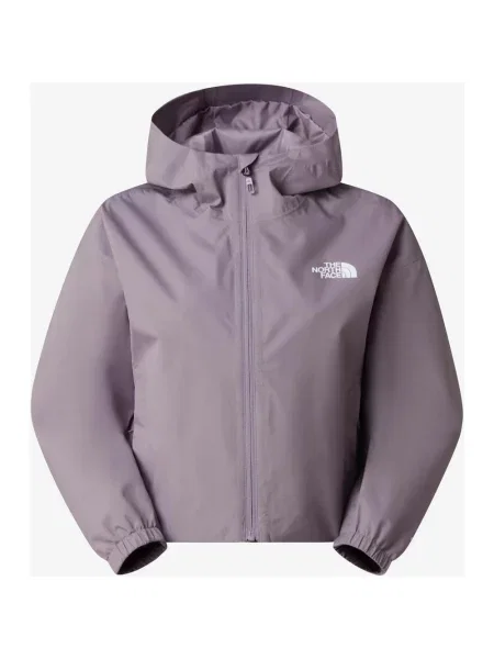 Kurtka z kapturem The North Face Mono Quest Cropped XL fioletowa