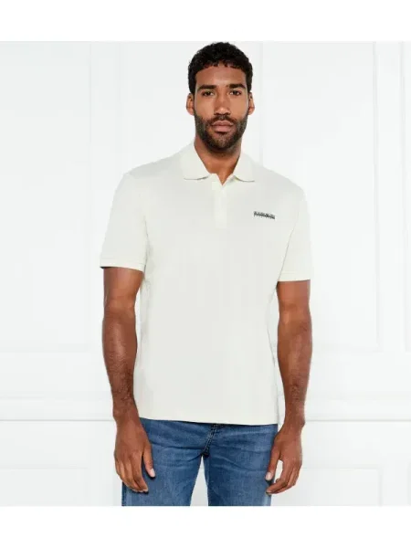 Napapijri Polo E-SMALL BOX SS | Relaxed fit bej