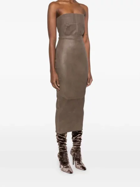 Odinis sijonas Rick Owens iki kelių ruda