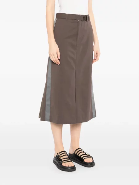 Fustă Sacai maro