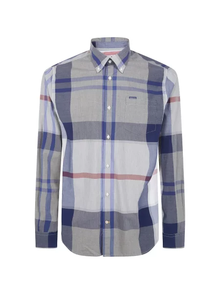 Lung cămașă Barbour albastru