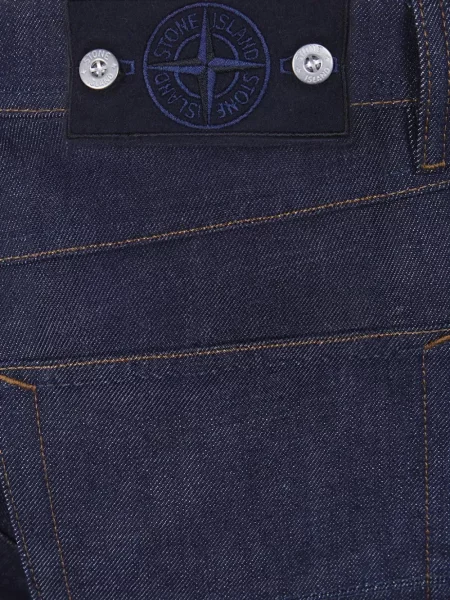 Τζιν με ίσιο πόδι Stone Island πέτρες μπλε