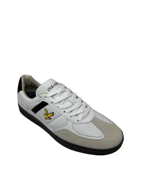 Кожаные кеды Lyle & Scott черные