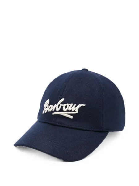 Șapcă Barbour cu broderie albastru