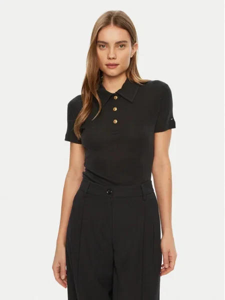 Tommy Hilfiger Polokošeľa čierna