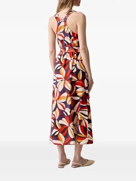 Rochie maxi Benetton cu model floral cu imagine violet