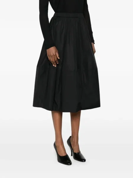 Midi sijonas Co iki kelių a eilutė juoda