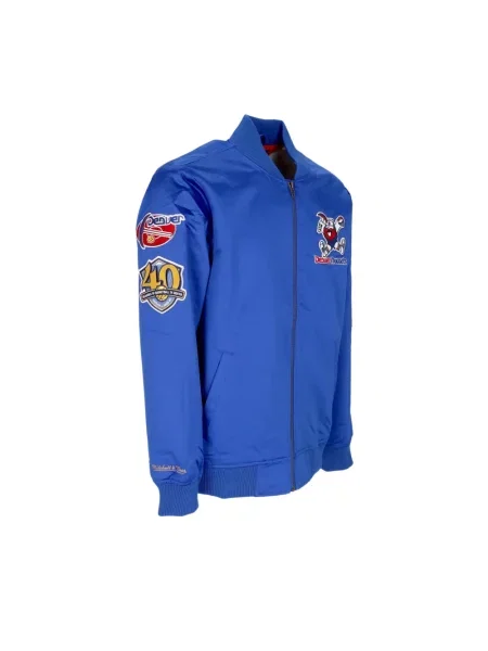 Kurtka bomber Mitchell & Ness niebieski