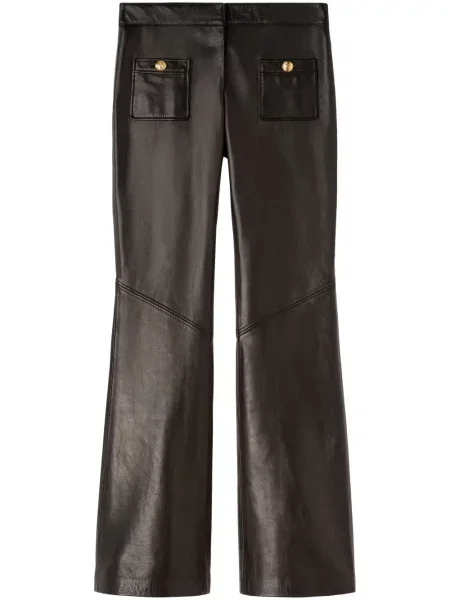 Pantaloni Palm Angels din piele negru