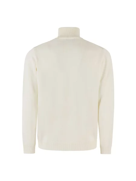 Sweter z golfem Roberto Collina biały