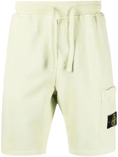 Pantaloni scurți Stone Island cu strasuri verde