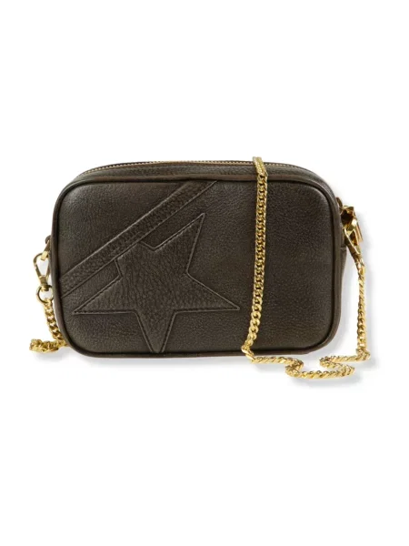 Torba Golden Goose skórzana brązowa