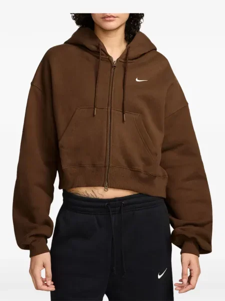 Decupat hanorac Nike alb