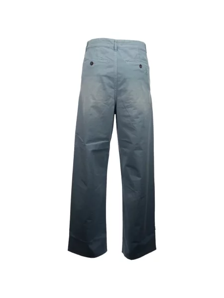 Pantaloni Miu Miu cu broderie albastru