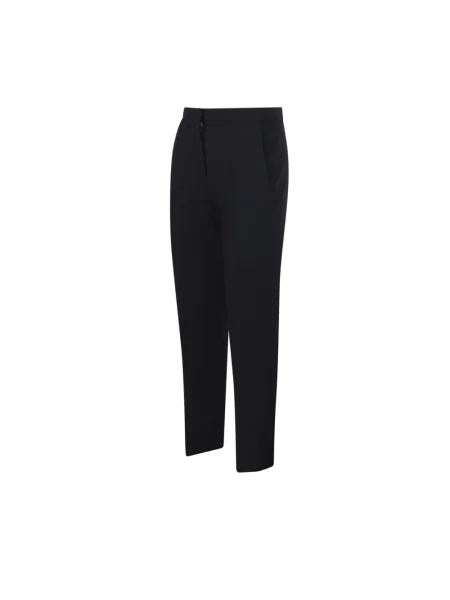 Lniane spodnie Max Mara czarne