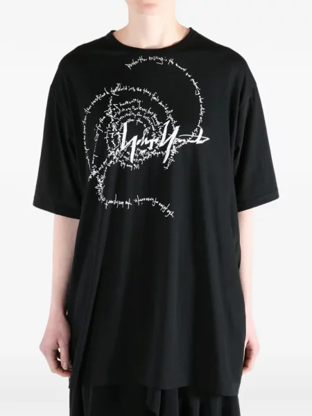 Μπλούζα Yohji Yamamoto με σχέδιο μαύρο