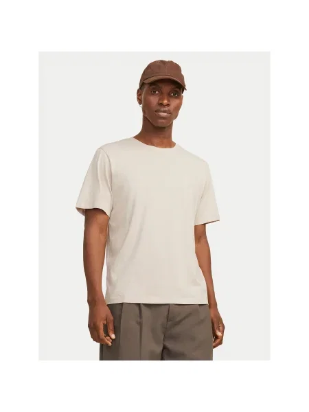 Jack & Jones Póló Corp Logo Regular Fit bézs