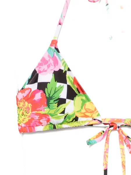 Top Moschino cu model floral cu imagine roz