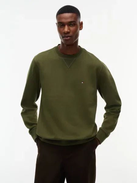 TOMMY HILFIGER Mikina ESS SEASONAL olivová