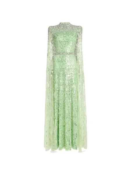 Maxi rochie maxi Jenny Packham de costum verde