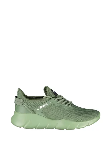 Sneakerși Blauer cu șireturi tricotate verde