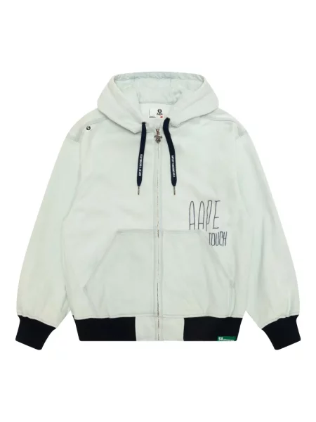 Geacă Aape By A Bathing Ape cu glugă albastru