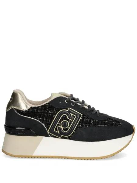 Sneakerși Liu Jo din piele de căprioară negru