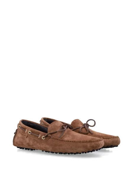 Pantofi loafer Tom Ford din piele de căprioară maro