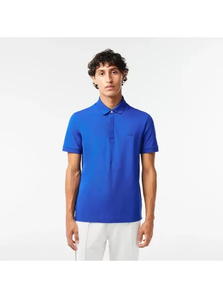 Lacoste Koszulka Polo Smart Paris Z Elastycznej Bawełny niebieska