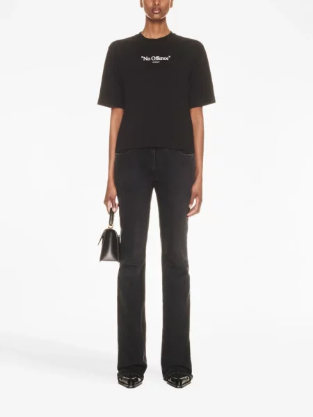 Platėjantys džinsai Off-white įsiliepsnojo balta
