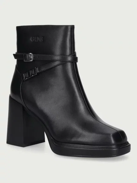 Goe botine pentru femei din piele negru