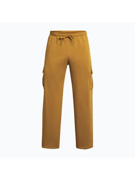 Pantaloni de antrenament pentru femei Under Armour Project Rock Icon Fleece ocru / silt galben