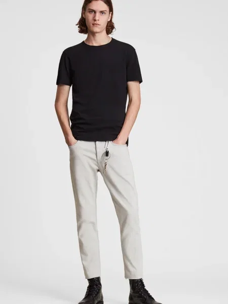 AllSaints Tričko Figure Crew černé