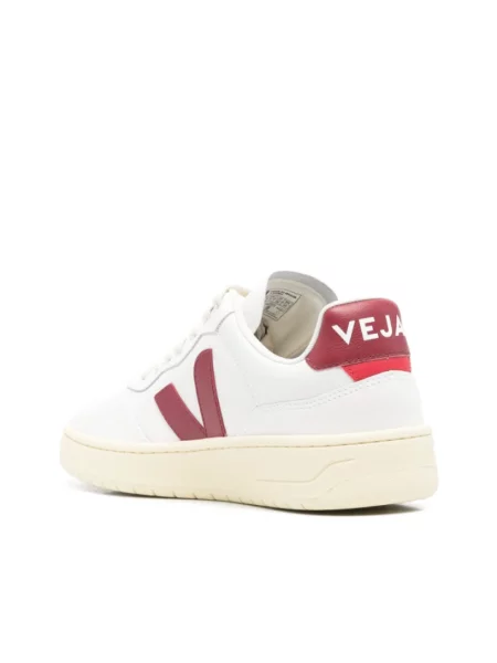 Sneakersy Veja skórzane z logo białe
