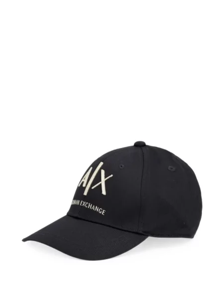 Șapcă Armani Exchange cu autograf negru