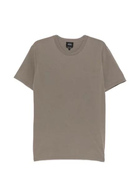 Tricou A.p.c. cu imagine cu decolteu rotund gri