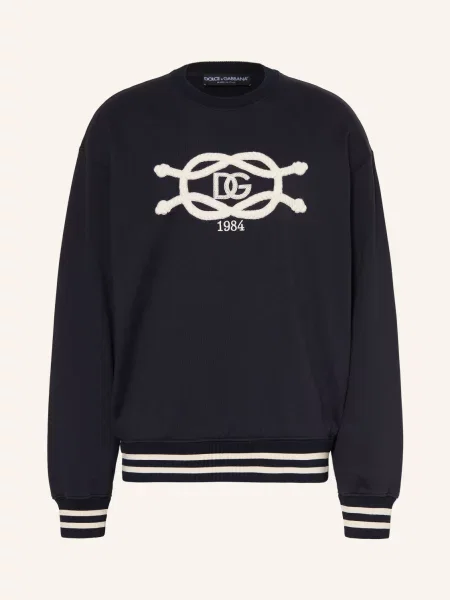 Dolce & Gabbana Bluza blau biała