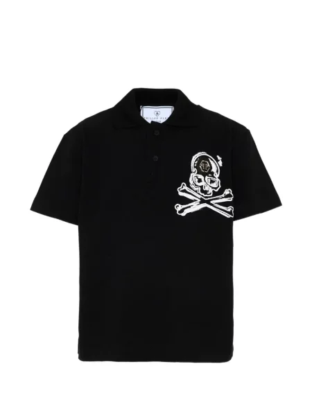 Koszulka polo dziecięca Philipp Plein czarna