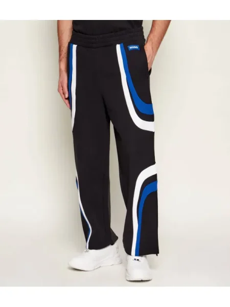 Hugo Blue Pantaloni de trening Nalotron | Relaxed fit negru
