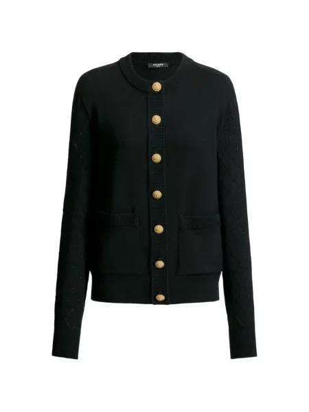 Cardigan Balmain tricotate negru