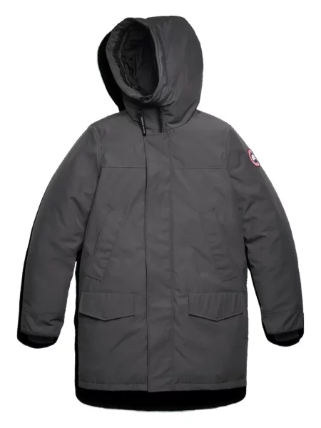 Geacă Canada Goose cu glugă gri
