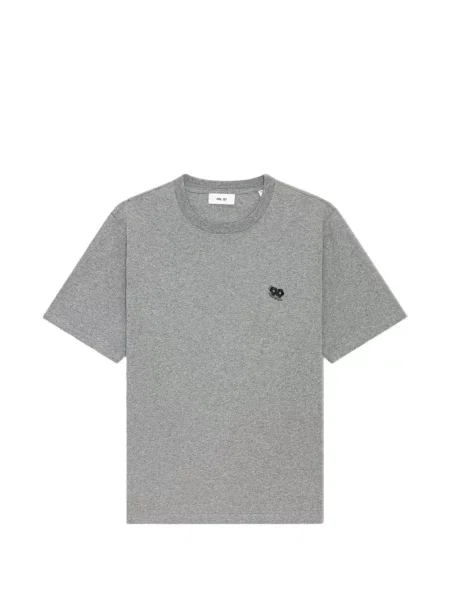 Tricou Nn07 cu model floral gri