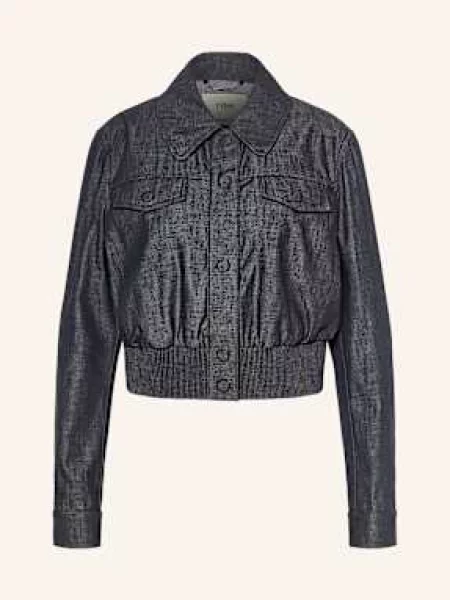 Fendi Krótka Kurtka Jeansowa blau niebieska