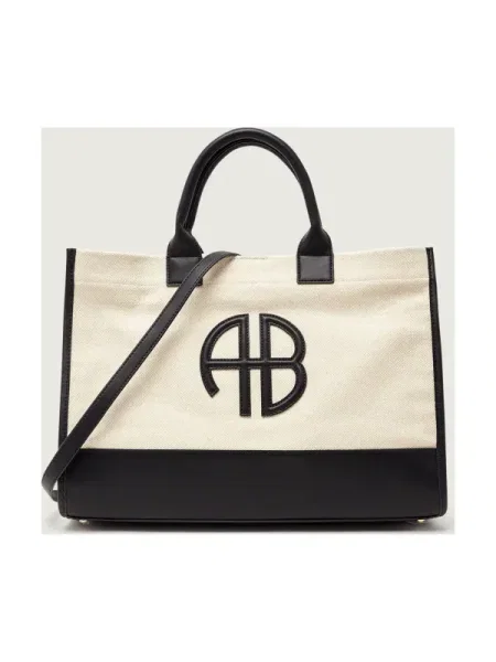 Anine Bing Shopper táska MEDIUM LARA bőr hozzáadásával