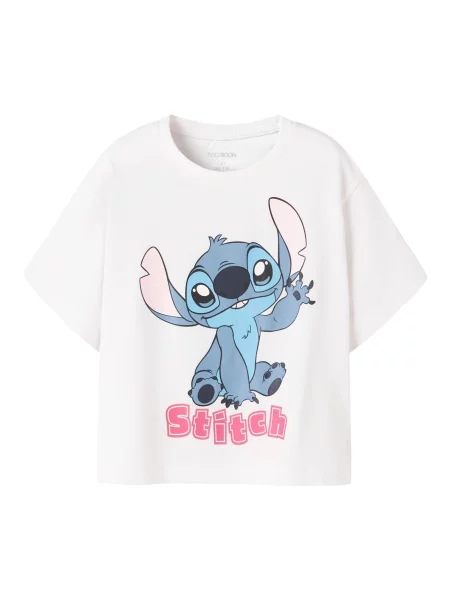 TWO SOON Tricou Stitch albastru / roz alb