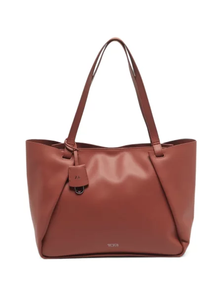 Δερμάτινη τσάντα shopper Tumi καφέ